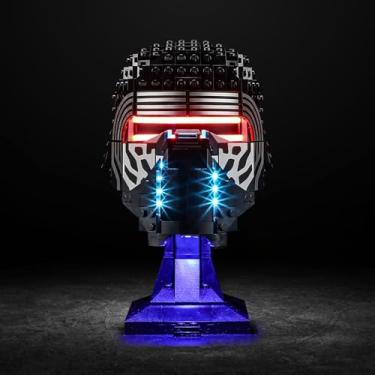 Imagem de Vaodest Led Light for Lego 75415 Kylo Ren Helmet Blocks Model,Design and Configuration Compatible with Model 75415(Led Light Only, Not Building Block Kit)