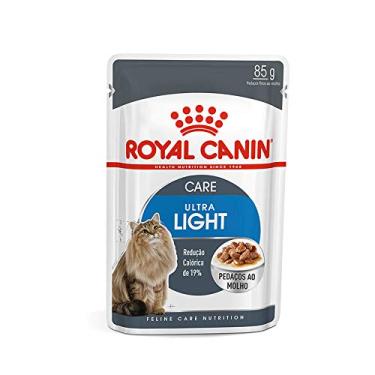 Imagem de Ração Úmida Royal Canin Sachê Ultra Light - Gatos Adultos - 85g Royal Canin Adulto