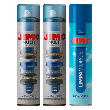 Imagem de Kit Jimo 2 Limpa Multi Superfícies 1 Limpa Vidros Limpa Box
