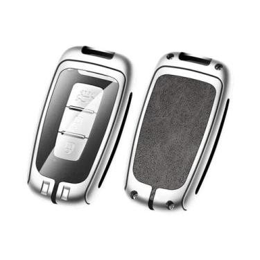 Imagem de Hyundai KIA Car Metal Key Case Capa Shell Fob Para Solaris HB20 I30 Ve