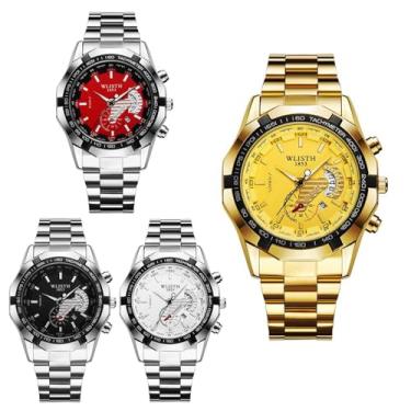 Imagem de Dacdyi Relógios masculinos luminosos, octogonais, clássicos, executivos, com janela de data, analógico, quartzo, relógio de pulso atacado