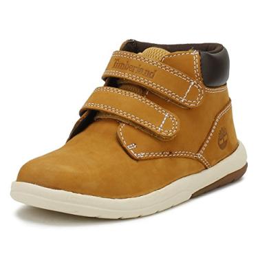 Imagem de Bota de cano curto Timberland infantil Toddle Tracks, Wheat Nubuck, 5 Toddler
