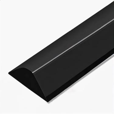 Imagem de Dalrun Limiar de chuveiro dobrável de 99 cm de silicone para barragem de água (preto)