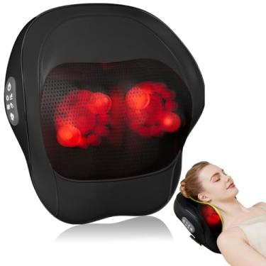 Imagem de UEKUEK Massageador De Costas E Pescoço Recarregável Com Aquecimento, U6, Novo Massageador De Costas Atualizado Para Alívio Da Dor Em Tecidos Profundos, Cabeças De Massagem 4D, 20 Contatos De Massag