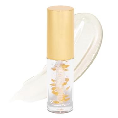 Imagem de Winky Lux Óleo labial In The Stars, óleo de brilho labial não pegajoso, protetor labial suculento brilhante, óleo labial hidratante vegano com óleo de jojoba, transparente