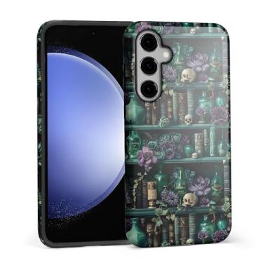 Imagem de DAIZAG Capa para Samsung Galaxy S24, linda capa de telefone para meninas e mulheres, capa protetora à prova de choque resistente a arranhões - The Magician's Bookshelf