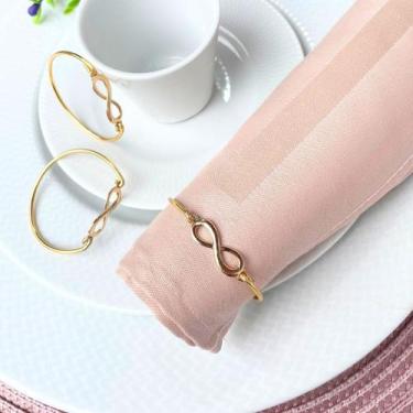 Imagem de Kit 06 Porta Guardanapo Argola Mesa Posta Infinito - LADO DE CASA, Dou