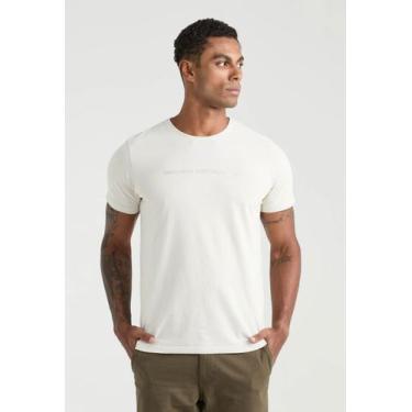 Imagem de Camiseta Docthos Slim Manga Curta Estampa Pinos, 043 creme, P