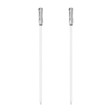 Imagem de Kit 02 Pçs Espeto Alumínio Simples Chato Estreito Aperitivos e Petisco