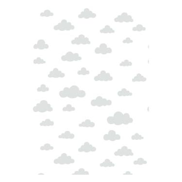 Imagem de Papel de Parede Decorativo, Infantil Nuvens, Cromo Sign