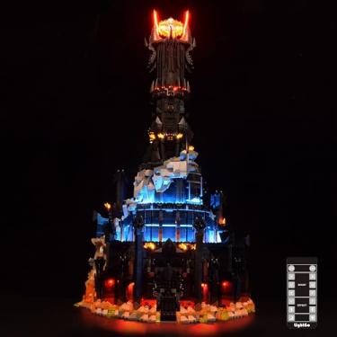 Imagem de LightGo Kit De Iluminação Led Para Lego 10333 O Senhor Dos Anéis: Conjunto De Construção Barad-Dûr, Castelo Do Lorde Das Trevas, Conjunto De Minifiguras Iluminadas (Versão Remota)