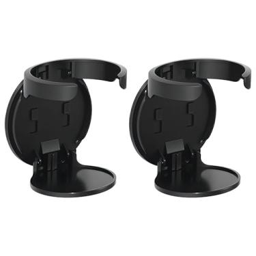 Imagem de Suporte de parede para bebidas, 2 peças de porta-copos autoadesivos para carro, dobrável, removível, organizador de armazenamento de garrafa de água para caminhão, barco, escritório em casa