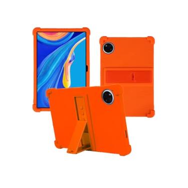 Imagem de Capa para tablet DOOGEE U11 Pro Android 15 de 11 polegadas, capa protetora de borracha leve à prova de choque, compatível com crianças, de silicone macio, ajustável, laranja