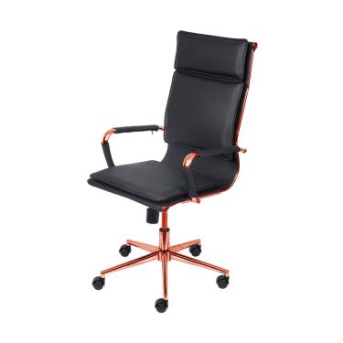 Imagem de Cadeira De Escritório Giratoria Eames Soft Preta - Alta | Rosé