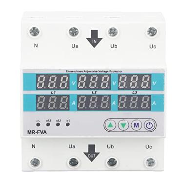 Imagem de 3 Fase Ajustável Tensão Protetor Auto Reseting Doméstico sobre e Sob Tensão Dispositivo Protetor para Fábricas, Shopping Centers (63a)