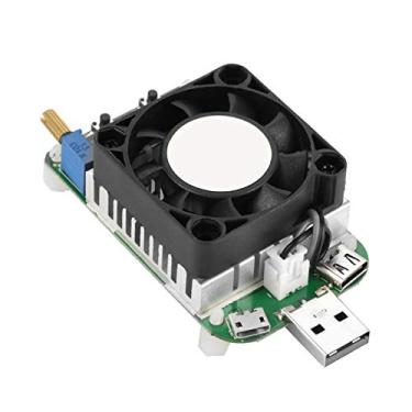 Imagem de Carga Eletrônica USB, Tensão e Medidor de Corrente, Resistor Ajustável para Teste de Bateria, Ventilador Inteligente, Corpo de Alumínio, Cabo Micro USB, Medição do Cabo Tipo C