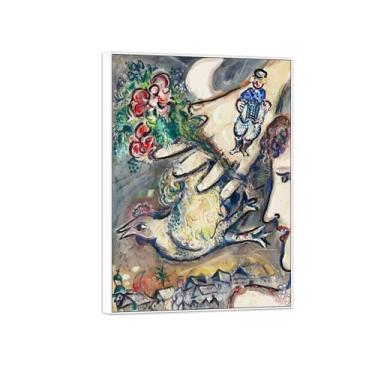 Imagem de BMZFYBS Quadro branco - pintura de parede famosa em tela - imagens para decoração de casa - perfil de mulher - pôster e impressões 70 x 100 cm 27 x 39 pol