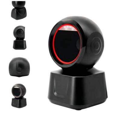 Imagem de Câmera de Vigilância Inteligente, Preta, Base Giratória 360°, Sensor de Movimento, LED Vermelho, Monitoramento Residencial