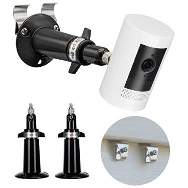 Imagem de Haoyou Suportes de parede de revestimento de vinil para bateria de câmera de anel e câmera externa de anel Plus/Wyze/Eufy/Arlo, sem broca ajustável em 360 graus, suporte universal para câmera de