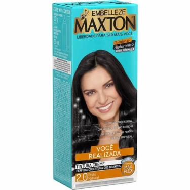 Imagem de Tinta de Cabelo Maxton Embelleze Tintura Cremosa Kit CompletoVáriasCor