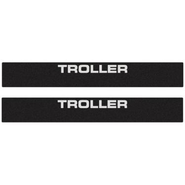 Imagem de Soleira Da Porta Troller Rf 1995/2000 Adesivo Preto/branco - SPORTINOX