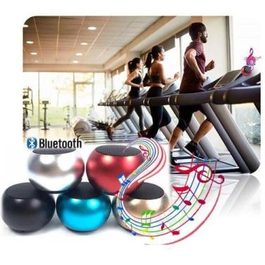 Imagem de Caixa De Som Metal Mini Bluetooth Academia Malhação Treino - Concise F