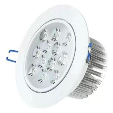 Imagem de Kit 6 Lâmpadas Spot Led 12W Embutir Redonda Bco Quente Bivol - Ledeal