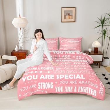 Imagem de Conjunto de edredom Sympathy Gifts for Her Him, tamanho casal, presente Get Well Soon, para decoração de quarto de enfermeira, 3 peças, para irmã amiga, filha, filho, colega de trabalho, enfermeira