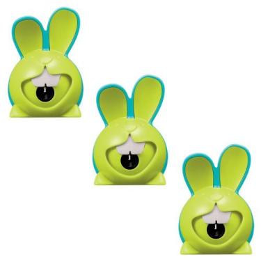 Imagem de Apontador Croc Croc Formato de Coelho com depósito Unidade ou Kit á Es