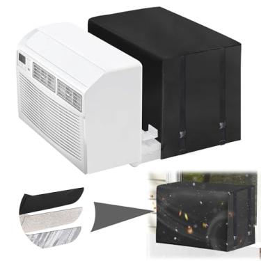 Imagem de ANPHSIN Capa De Ar Condicionado De Janela À Prova De Vento Para Midea Em Formato De U De 8000/10000/12000 Btu - Capa De Ar Condicionado Oxford Espessa Para Exterior No Inverno, 21,3''L X 13,4''A X 1