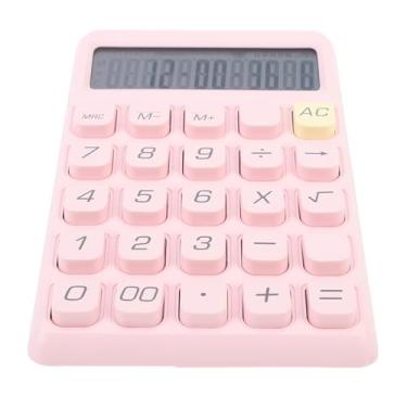 Imagem de HEEPDD Calculadora de Desktop de 12 Dígitos, Tela Grande LCD e Almofada Inferior Não Deslizante para o Escritório Em Casa Use o Layout de Tecla Em Camadas de Exibição Clara (Róseo)