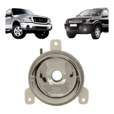 Imagem de Compatível com Ecosport 03/07 Ranger 04/12 farol auxiliar direito ou esquerdo carcaca preta para iluminação eficiente e instalação prática em reposição de veículos