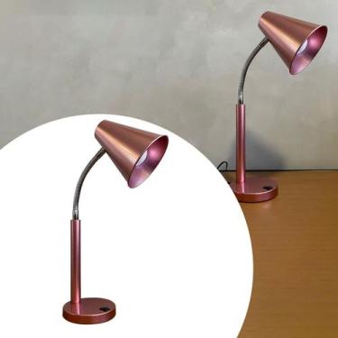 Imagem de Abajur Luminaria De Mesa Flexível Metal Para Leitura, Escritorio Home 