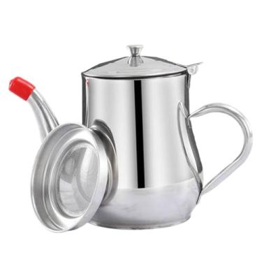 Imagem de Bothyi Filtro Pote Dispensador Jarro Antiderrapante Versátil Armazenamento de Cozinha Lata de Gordura Óleo Coador Recipiente para Cozinha Restaurante Casa, 48 onças