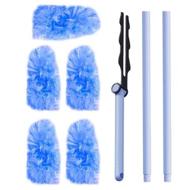 Imagem de Rrlihjgu De Microfibra Para Limpeza - Escova De Teia De Aranha Lavável Ajustável Em 180 Graus Para Teto,Para Móveis Piso Persiana Teia De Aranha Interior Exterior