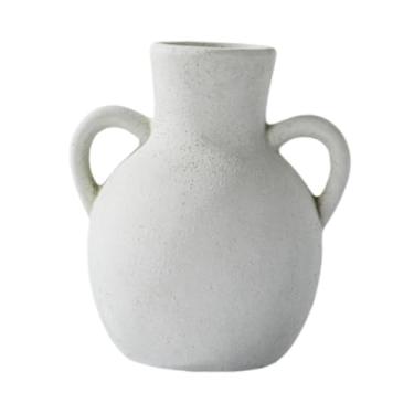 Imagem de Bothyi Vaso de Cerâmica Rústico, Decoração de Exibição de Vaso, Suporte para Plantas, Vaso de Flores de Fazenda para Prateleira, Mesa, Entrada, Pla, Branco