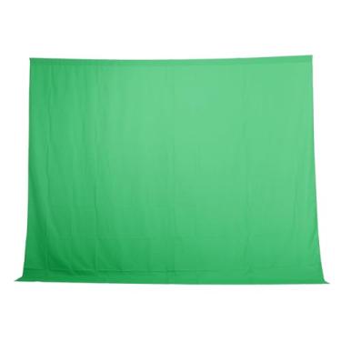 Imagem de Luqeeg Pano de fundo de tela verde, 3 x 2,5 m, portátil, para fotografia, Chroma, Key Virtual Greenscreen, kit de tecido para estúdios de fotografia, transmissão de jogos, transmissões ao vivo