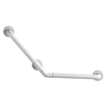 Imagem de OIIBWQ Barra de apoio para chuveiro, alça antiderrapante, auxílio para mobilidade, trilho para vaso sanitário, suporte de segurança para idosos, banheiro, Branco