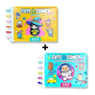 Imagem de Combo Cute E Comfy Super Special - Kit Com 02 Livros De Colorir Encadernação Em Disco