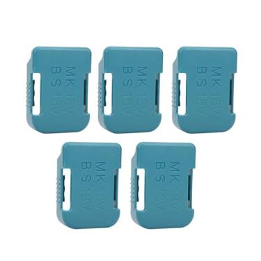 Imagem de Generic Suporte de Fixação de Bateria, Suportes de Bateria para 18V, Fácil de Instalar a Empresa Sturdy Confiable Portable Practical for Battery para (Ciano)