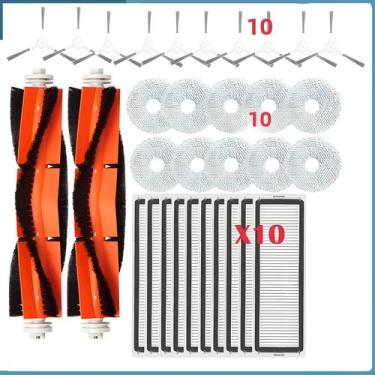 Imagem de Peças para Robô Aspirador Xiaomi S10 Plus/B105 - Escova, Filtro HEPA e