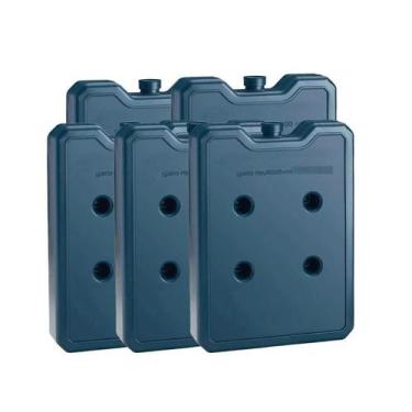 Imagem de Kit 5 Gelo Placa Reutilizável 500Ml Ideal Cooler Caixa - Clio Gel