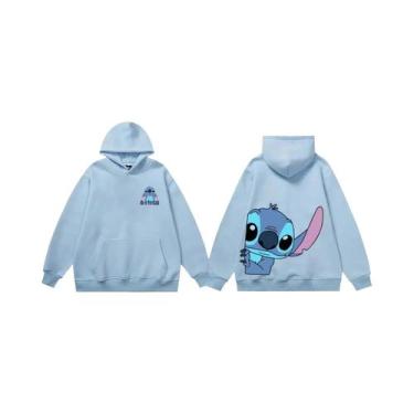 Imagem de Moletom Unissex Disney Stitch Angel Monster Com Capuz E Bolso Para Mul