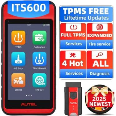 Imagem de Autel MaxiTPMS ITS600 Advanced TPMS Tablet Serviço Ferramenta de Diagnóstico (com limpador de tela extra) Sem fio Android Bluetooth VCI VINscan Mx Sensor Programming OBD2 Relearn Lifetime Update