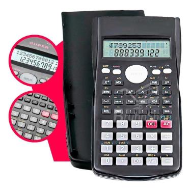 Imagem de Calculadora Científica De 12 Dígitos 240 Funções Logaritmo E