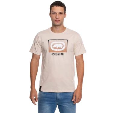 Imagem de Camiseta Ecko Unltd Rinoceronte Básica Masculina Bege