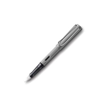 Imagem de LAMY AL-star grapihte - Caneta tinteiro com grip ergonômica e pena de aço preta M - corpo de alumínio leve - incluindo cartucho azul LAMY T 10