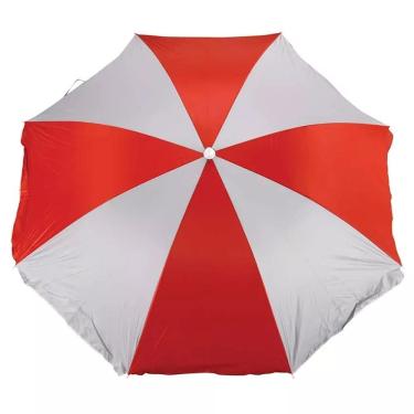 Imagem de Guarda-Sol 1,80 Metros Vermelho com Branco - 003719 - MOR