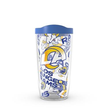 Imagem de Tervis NFL Los Angeles Rams - Copo de viagem com isolamento térmico de parede dupla feito nos EUA mantém as bebidas frias e quentes, 473 ml,