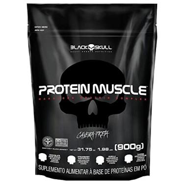 Imagem de Refil Protein Muscle Morango 900G, Black Skull